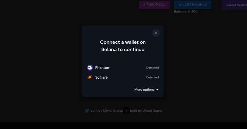 A solana-base-app is for solana beginners to get them up and running fast built with modern frontend techniques for responsive and reusable UI.