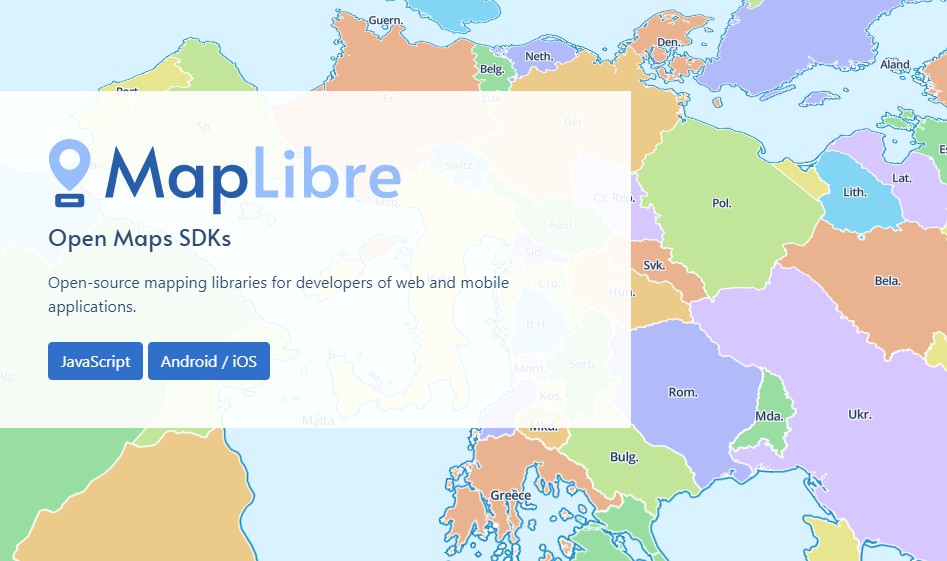 A the open-source fork of mapbox gl js: interactive maps in the browser, powered by vector tiles and webgl built with modern frontend techniques for responsive and reusable UI.