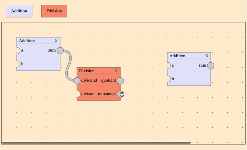 A a generic drag-and-drop dataflow editor for react built with modern frontend techniques for responsive and reusable UI.
