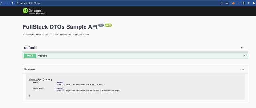 A use validators that will be ran in your controllers in the client side with react-hook-form built with modern frontend techniques for responsive and reusable UI.