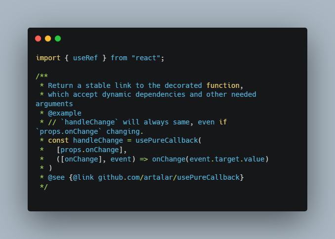 A usecallback doing right for react built with modern frontend techniques for responsive and reusable UI.