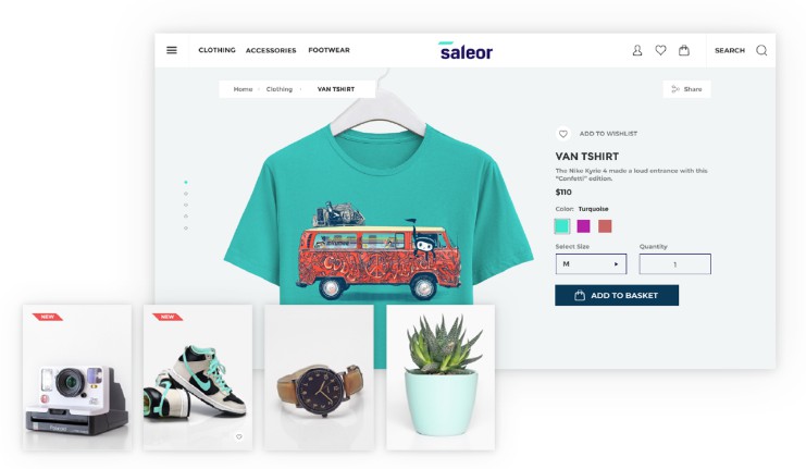 A a graphql-powered, pwa, single-page application storefront for saleor built with modern frontend techniques for responsive and reusable UI.