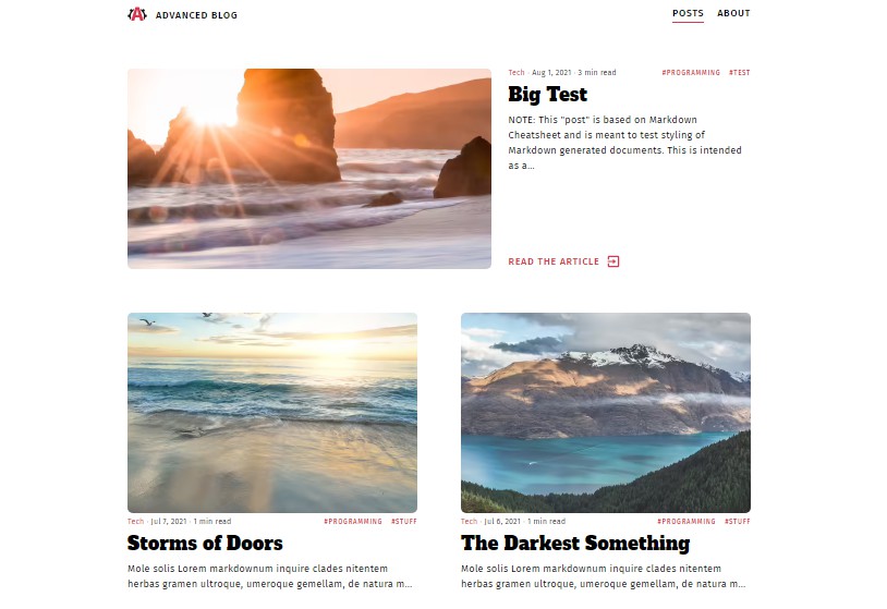 A a high performance skeleton starter for gatsbyjs with an advanced feature set built with modern frontend techniques for responsive and reusable UI.