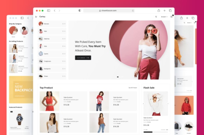 A 12 best react ecommerce templates built with modern frontend techniques for responsive and reusable UI.