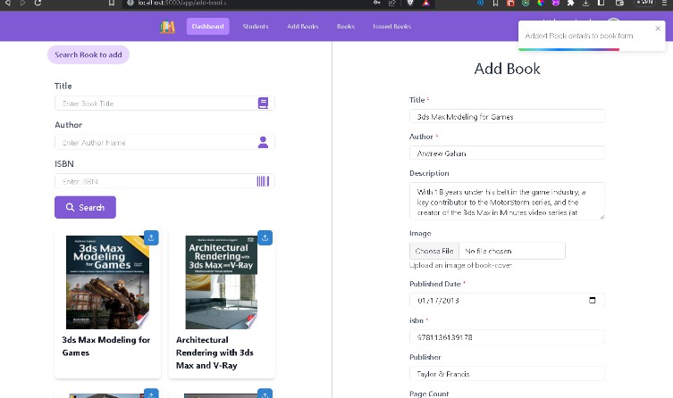 A a library management system made in mern stack built with modern frontend techniques for responsive and reusable UI.