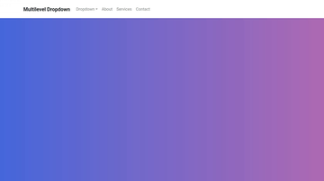 A bootstrap multilevel dropdown built with modern frontend techniques for responsive and reusable UI.