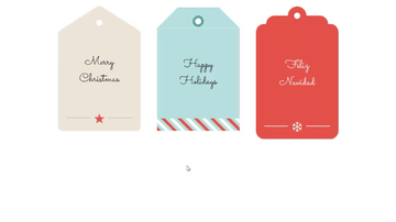 A css christmas tags built with modern frontend techniques for responsive and reusable UI.