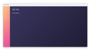 A tab ui built with modern frontend techniques for responsive and reusable UI.
