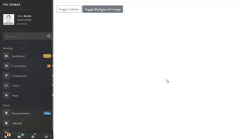 A react pro sidebar built with modern frontend techniques for responsive and reusable UI.