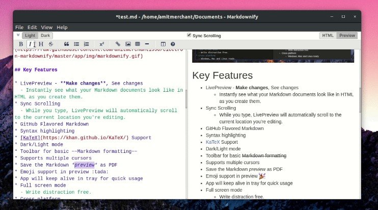 A a minimal markdown editor desktop app built on top of electron built with modern frontend techniques for responsive and reusable UI.