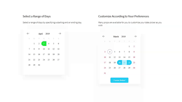 A react modern calendar datepicker built with modern frontend techniques for responsive and reusable UI.
