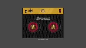 A sonorous boombox built with modern frontend techniques for responsive and reusable UI.