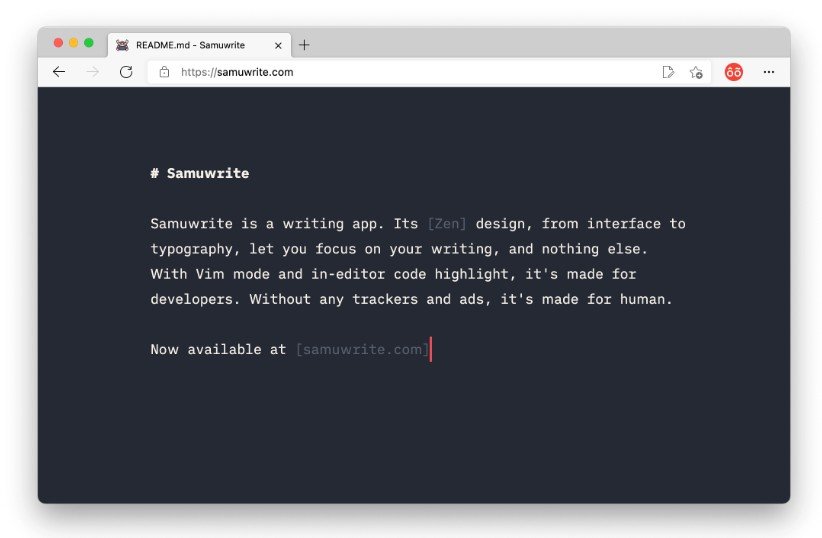 A a react writing app with vim mode and in-editor code highlight built with modern frontend techniques for responsive and reusable UI.