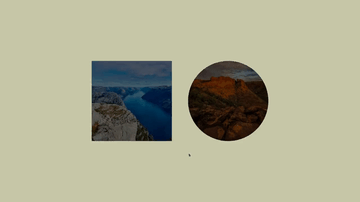 A frame hover effect with one element built with modern frontend techniques for responsive and reusable UI.