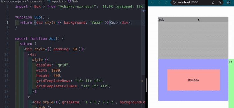 A jump from the html element to the source code of the generator built with modern frontend techniques for responsive and reusable UI.