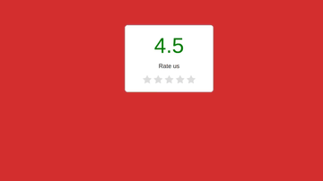 A bootstrap 4 rating star built with modern frontend techniques for responsive and reusable UI.