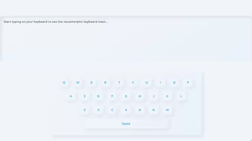 A neuomorphic keyboard built with modern frontend techniques for responsive and reusable UI.