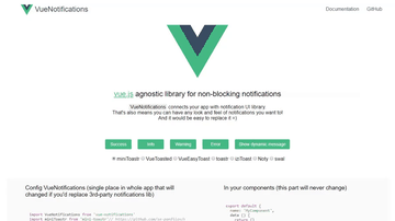 A vuenotifications built with modern frontend techniques for responsive and reusable UI.