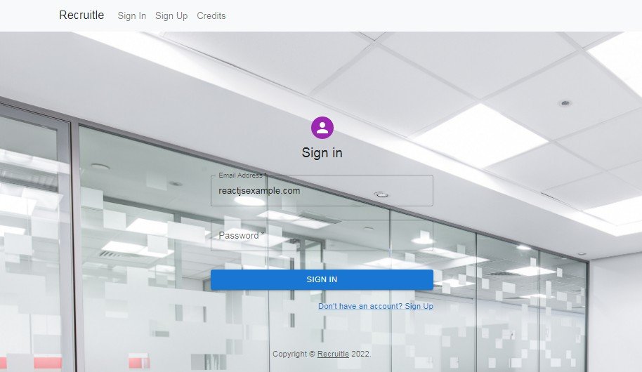 A a job recruitment website built with react built with modern frontend techniques for responsive and reusable UI.